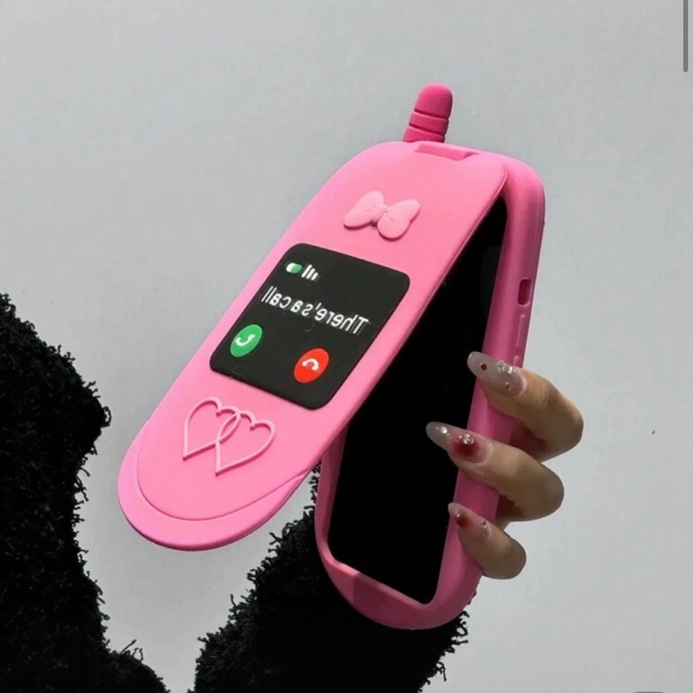 Pink Flip Phone Case